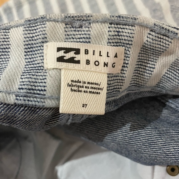 Striped Denim Mini Skirt - Picture 8 of 11